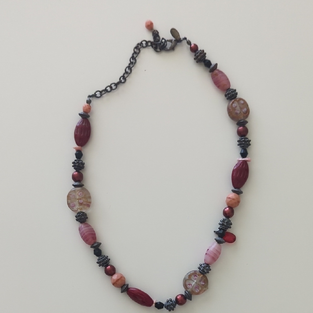 Elegant Multi-Color Beaded Necklace